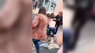 Rich Drunk Blonde gets her Dress Ripped off during EPIC Girl Fight