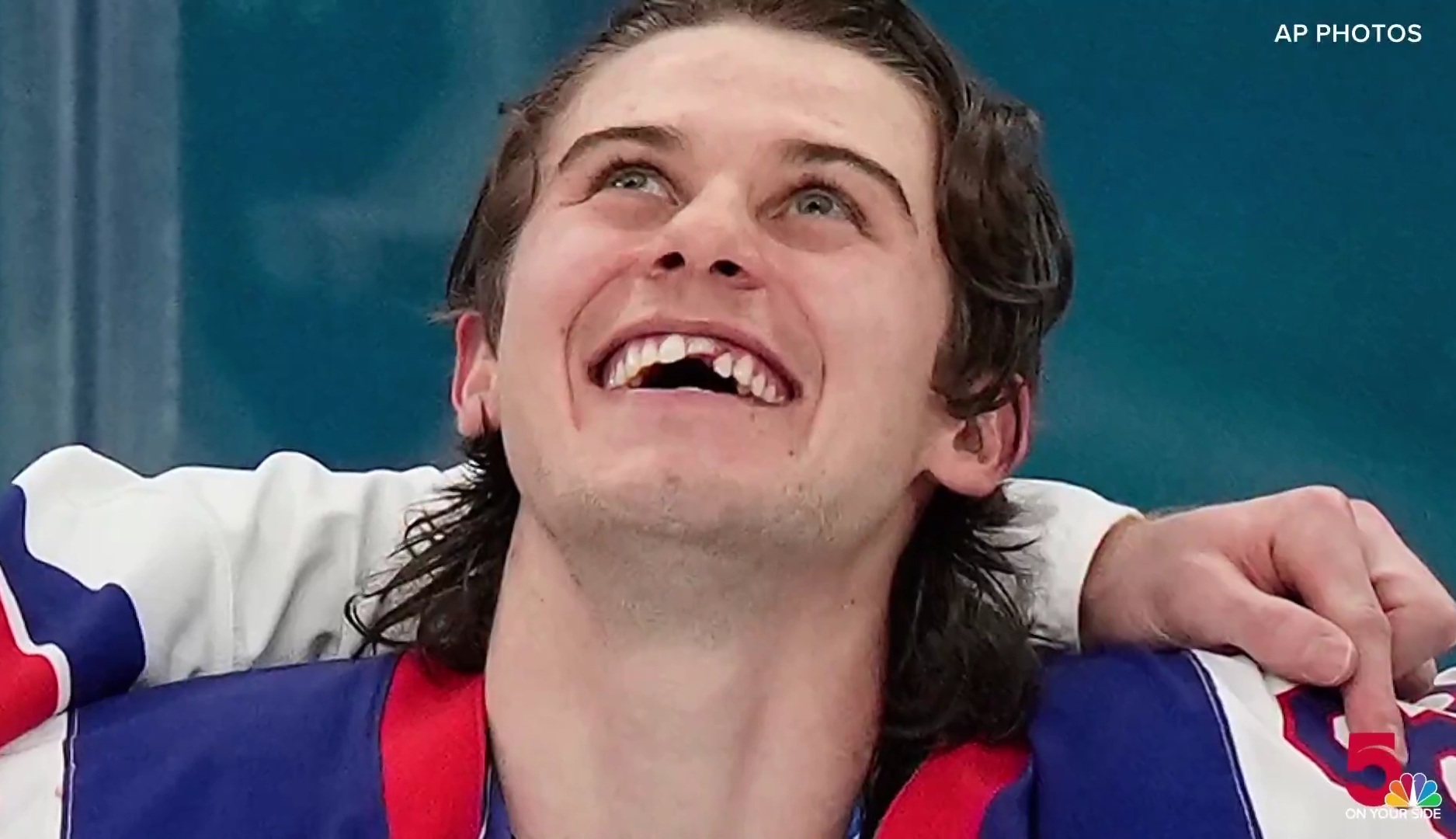 Jack Hughes post game after his GOLDEN goal for TeamUSA at the Olympics
