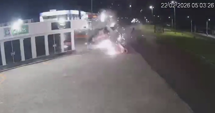 Video shows moment of Crazy Rollover