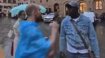 African Scammer Gets Dropped in Italy