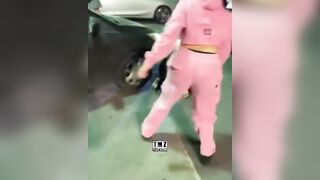 Girl Gets Jumped At A Takeover In Arizona