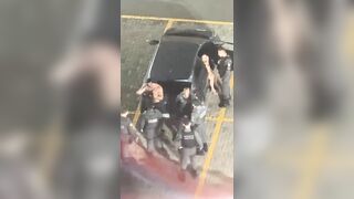 Soldier arrested after assaulting a woman, also a police officer, and other police officers in a supermarket parking lot in Vitória; see VIDEO.
