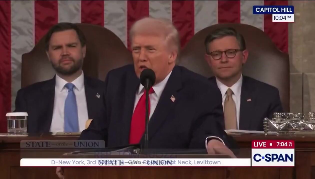 Trump Asks Congress to Prioritize Americans over Illegals — No Democrat Stands