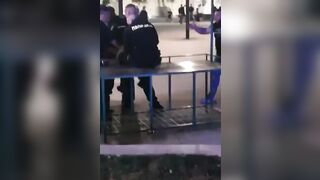 Fighting With Police in Serbia