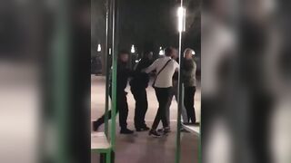 Fighting With Police in Serbia