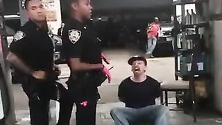 This guy trying to offend the Police Officer by Repeatedly calling her the "N" word