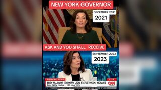 NY Gov. Kathy Hochul Flips her Position on migrants...and this is Proof