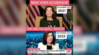 NY Gov. Kathy Hochul Flips her Position on migrants...and this is Proof