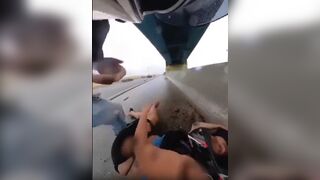 Girl Hit by Tire going 100MPH..this One You Should Watch a Few Times