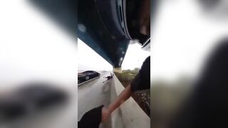 Girl Hit by Tire going 100MPH..this One You Should Watch a Few Times