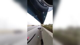 Girl Hit by Tire going 100MPH..this One You Should Watch a Few Times