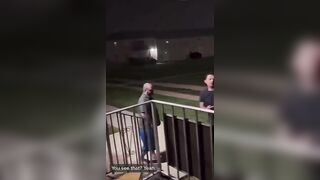 This Guy Should NOT own a Dog..gets his Ass Kicked as Girl Watches and talks Sh*t
