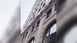 MIRACLE: Man Falls from 9th Floor Building on Top of a BMW... Survives!