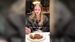 What a Reaction: Vegan Eats Meat for the First Time in 5yrs.