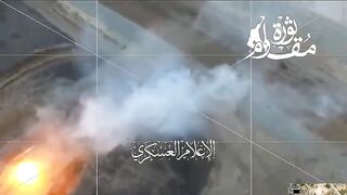 Hamas Releases new Video showing them Destroying an Israeli Tank near the Border