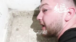 Al Qassam (Palestine) shows Off some of the Terrified Hostages