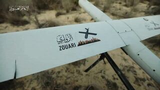 Hamas publishes scenes of the "Al-Zawari" Suicide Drone, the one used in this Attack