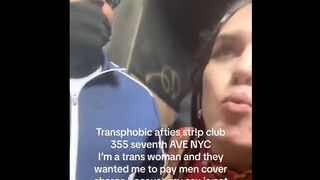 Trans Mental Patient Kicked Out of Strip Club For Refusing to Pay Cover Charge For Men