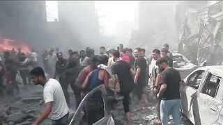 Israel Strikes Back...Video of the Carnage in Jabalia camp in Gaza after an Airstrike