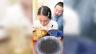 Girl performs her own Miracles and Makes All this Food Disappear