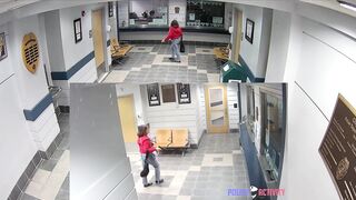 Deranged Woman Starts Shooting in Police Station...Quickly Gets Taken Out.