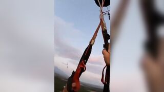 Base Jumpers Parachute Won't Open..