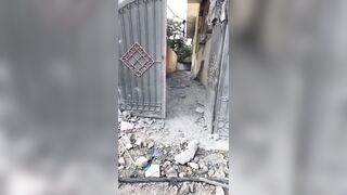 Palestinian Girl shows the Complete Destruction of her neighborhoods in Gaza