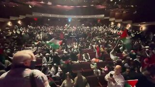 This is Dearborn Michigan tonight. An entire theater. Cheering on an organized terrorists
