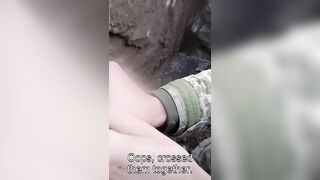 Ukrainian kid in the Army learns to Throw his First Grenade