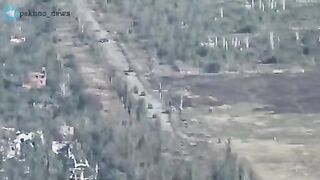 Russian counteroffensive near Avdiivka: Armored Vehicles and Tanks being Erased by Death Drone
