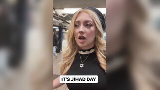Strong Beautiful American Blonde tells Hamas to F' Off. Don't be Afraid America