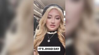 Strong Beautiful American Blonde tells Hamas to F' Off. Don't be Afraid America