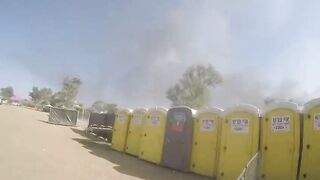 First Footage of Hamas militants entering THE Rave Festival..Killing those Hiding in Port-o-Potties