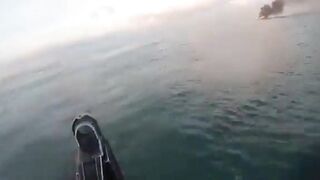 Crazy Footage Shows Hamas Killing anyone Swimming in the Sea near Gaza