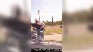 Officer Hits man on Bike for not Pulling Over, is this Proper Protocol