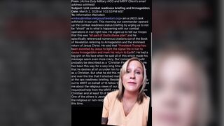 Soldiers are being told they are fighting to bring in the coming of Christ