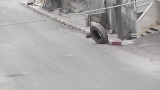 IDF Solider vs. Tire