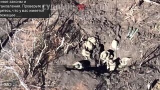 Ukrainians caught trying to Dig in are Hit directly by a Russian FVP drone