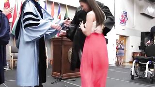 Feel Good: Amazing Girlfriend Helps her Bf Walk to get his Degree
