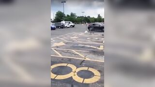 Trying to Fight a Person Driving a Car is not a Good Idea