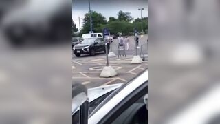 Trying to Fight a Person Driving a Car is not a Good Idea