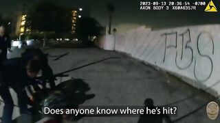 LAPD Cops Shoot Suspect Running Towards Them With a Large Kitchen Knife
