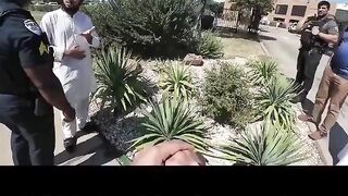 Texas Iman got very angry when he saw a fellow Muslim talking to a Christian preache