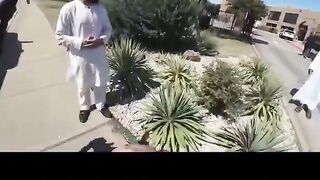Texas Iman got very angry when he saw a fellow Muslim talking to a Christian preache