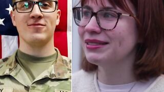 The sister of 20-year-old Sgt. Declan Coady, who was killed in the Kuwait attack, breaks down in tears