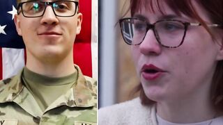 The sister of 20-year-old Sgt. Declan Coady, who was killed in the Kuwait attack, breaks down in tears