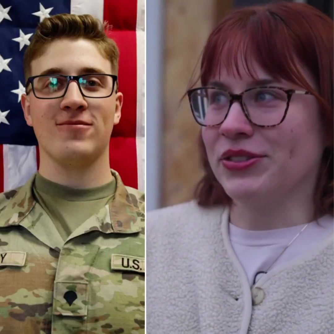 The sister of 20-year-old Sgt. Declan Coady, who was killed in the Kuwait attack, breaks down in tears