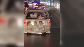 Transporting Kids in a Very Dangerous Way..asking for Trouble