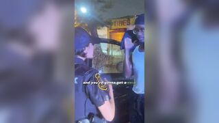Guy Getting Ticket takes his Shot with this Pretty Female Cop.