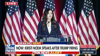 Kristi Noem wasn’t just fired. Kristi Noem was fired as she was speaking live in Nashville